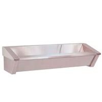 Lavello chirurgico: in acciaio inox a due posti senza rubinetto (150 x 50 x 37 cm)